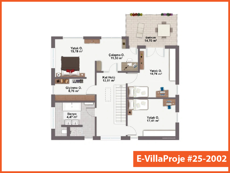 Ev Villa Proje #25 - 2002 Detay 3