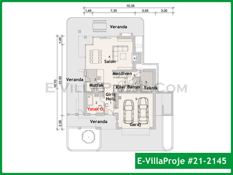 Ev Villa Proje #21 - 2145 Detay 2