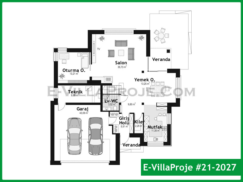 Ev Villa Proje #21 - 2027 Detay 2