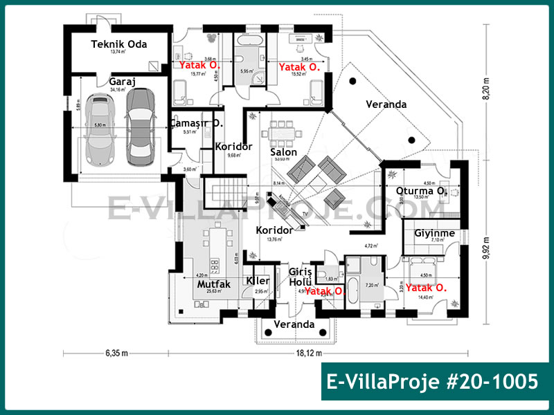 Ev Villa Proje #20 - 1005 Detay 2