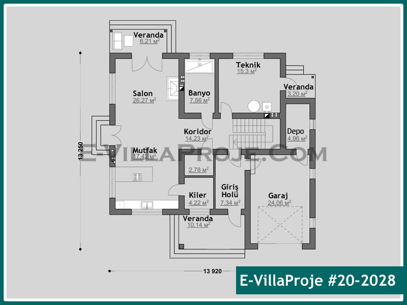 Ev Villa Proje #20 - 2028 Detay 2