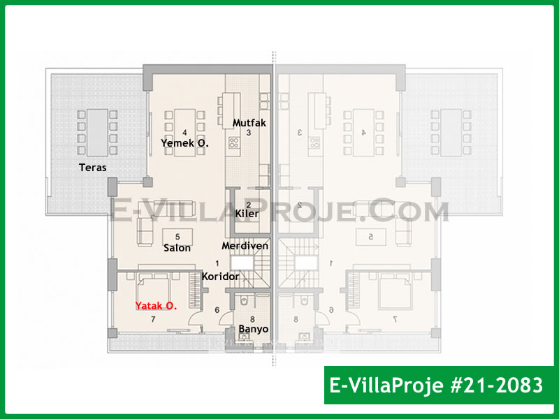 Ev Villa Proje #21 - 2083 Detay 2