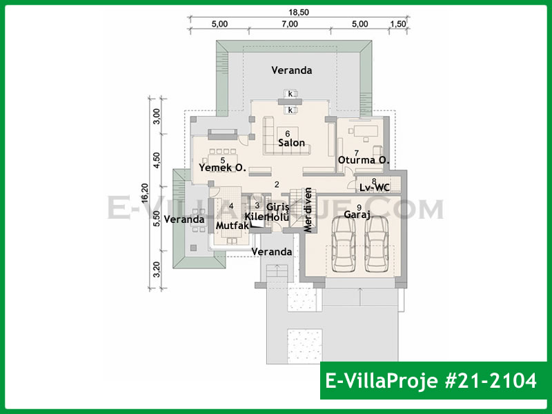 Ev Villa Proje #21 - 2104 Detay 2