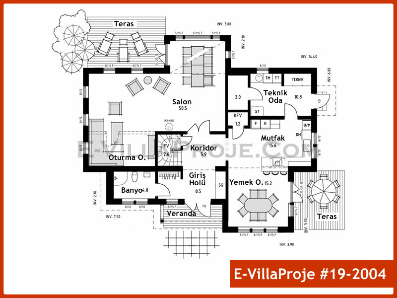 Ev Villa Proje #19 - 2004 Detay 2