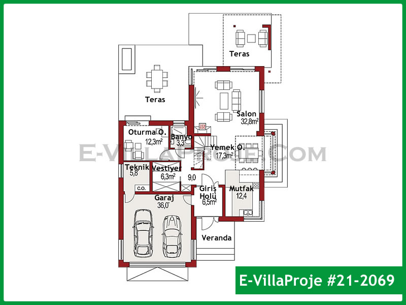 Ev Villa Proje #21 - 2069 Detay 2