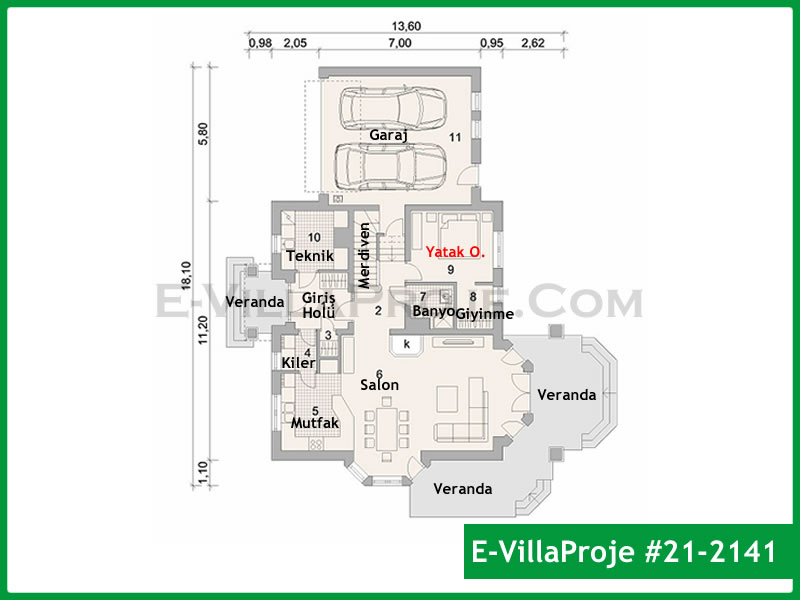 Ev Villa Proje #21 - 2141 Detay 2
