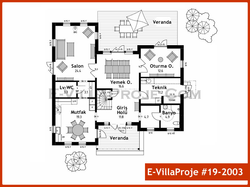 Ev Villa Proje #19 - 2003 Detay 2