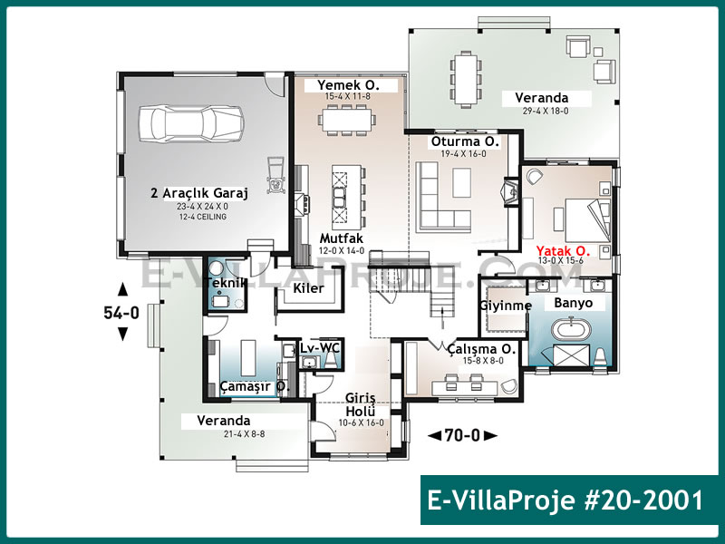 Ev Villa Proje #20 - 2001 Detay 2