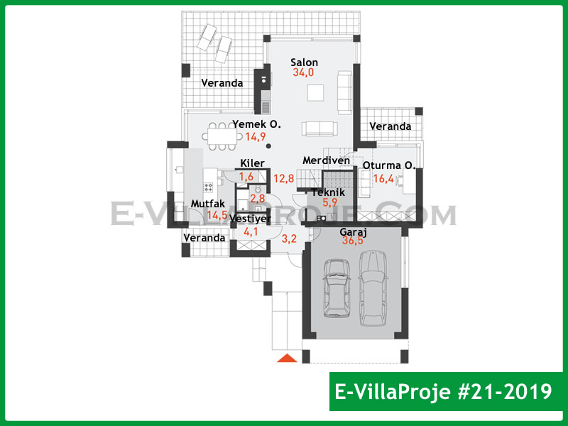 Ev Villa Proje #21 - 2019 Detay 2