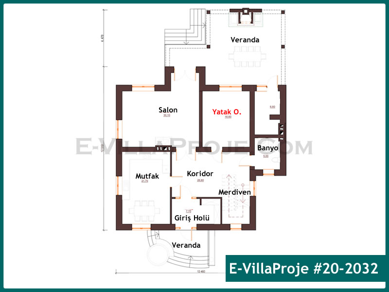 Ev Villa Proje #20 - 2032 Detay 2