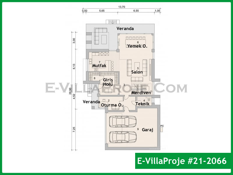 Ev Villa Proje #21 - 2066 Detay 2