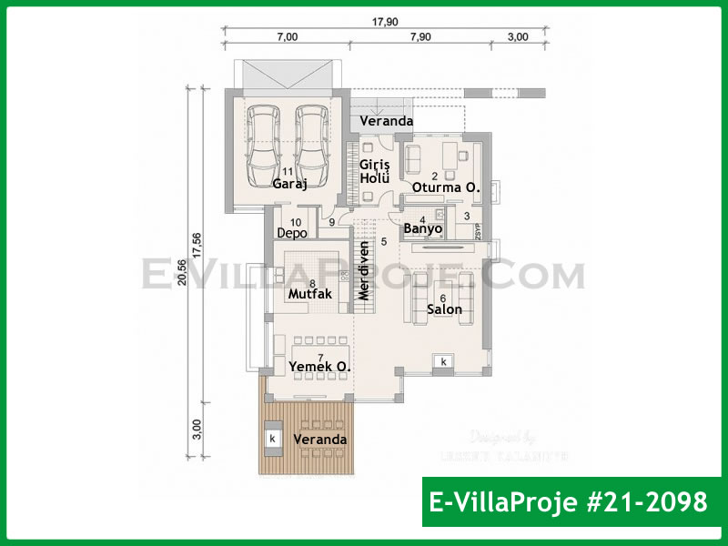 Ev Villa Proje #21 - 2098 Detay 2