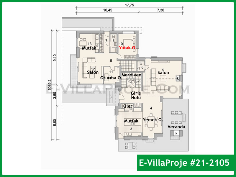 Ev Villa Proje #21 - 2105 Detay 2