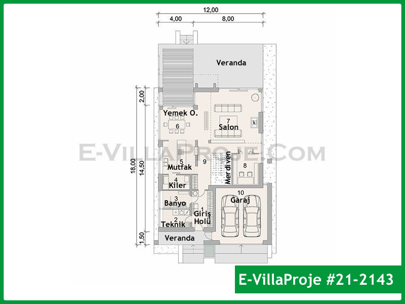 Ev Villa Proje #21 - 2143 Detay 2
