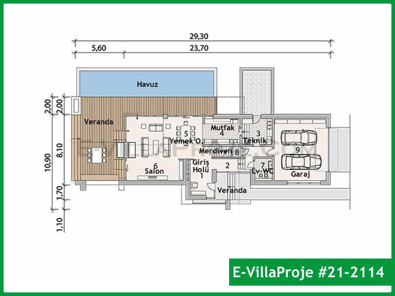 Ev Villa Proje #21 - 2114 Detay 2