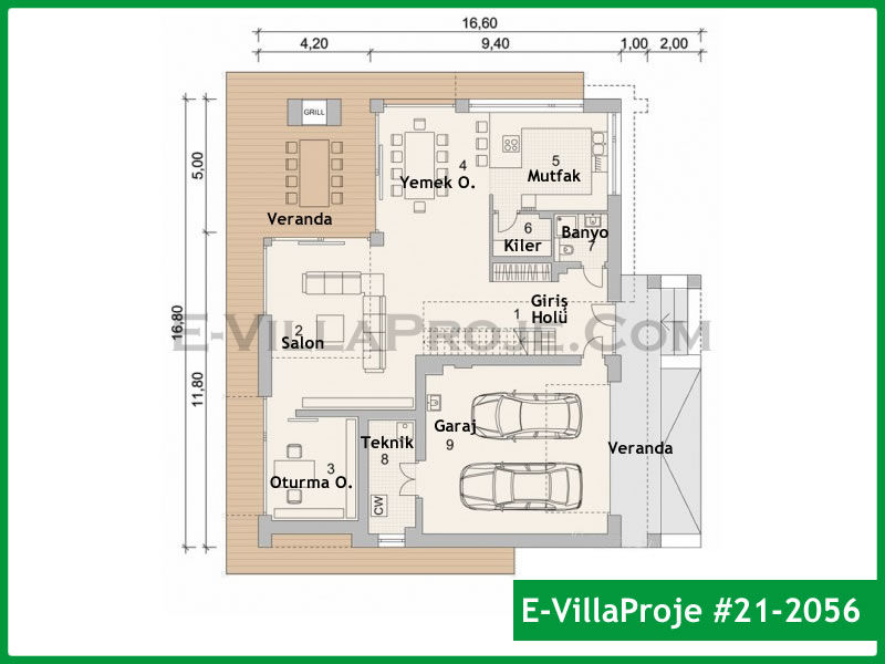 Ev Villa Proje #21 - 2056 Detay 2