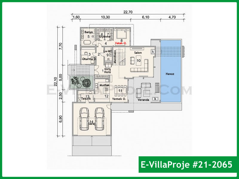 Ev Villa Proje #21 - 2065 Detay 2