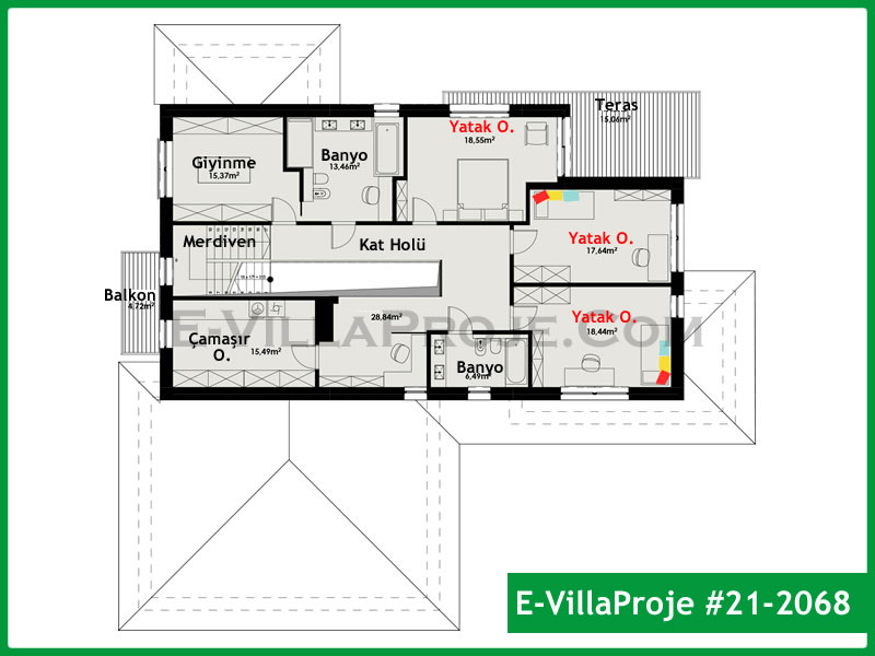 Ev Villa Proje #21 - 2068 Detay 3