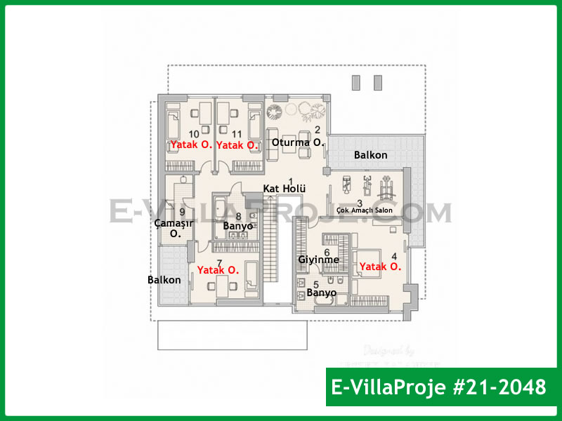 Ev Villa Proje #21 - 2048 Detay 3
