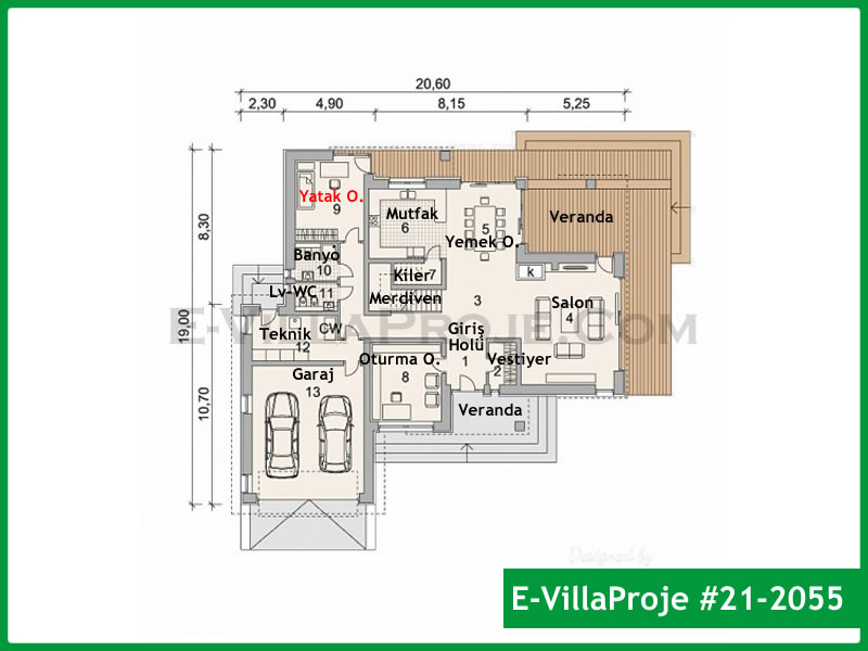 Ev Villa Proje #21 - 2055 Detay 2