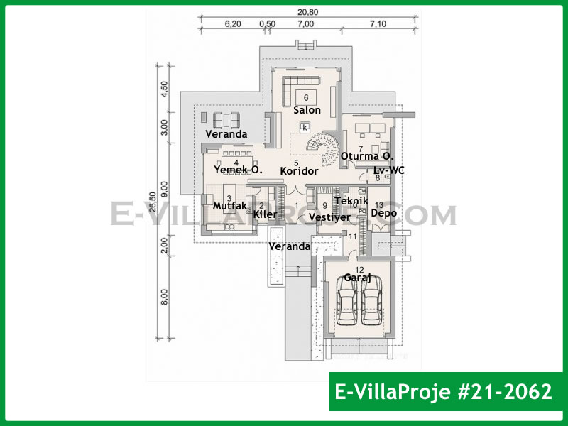 Ev Villa Proje #21 - 2062 Detay 2