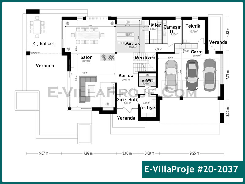 Ev Villa Proje #20 - 2037 Detay 2