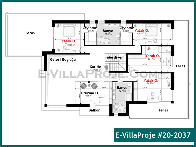 Ev Villa Proje #20 - 2037 Detay 3