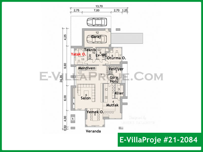 Ev Villa Proje #21 - 2084 Detay 2