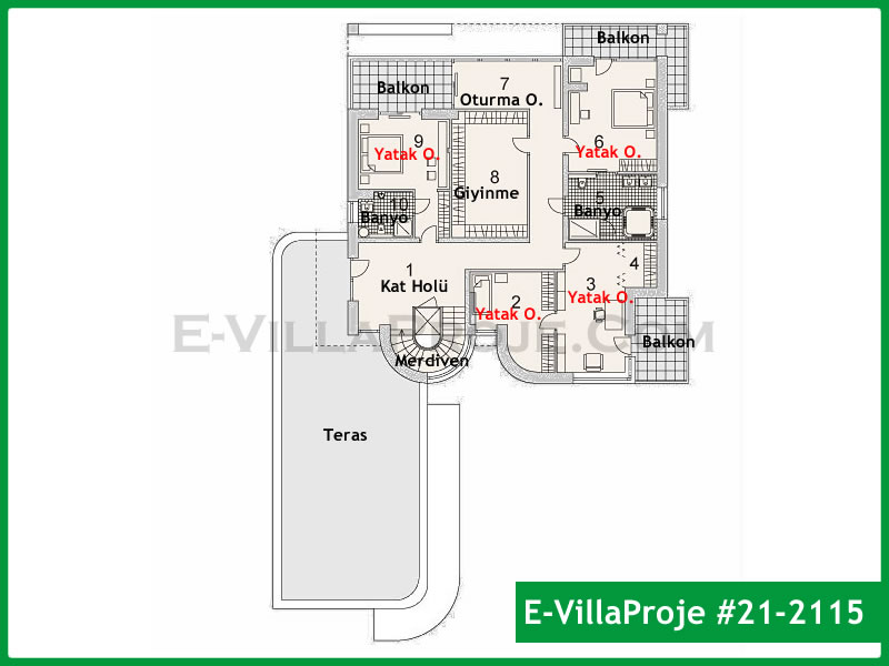 Ev Villa Proje #21 - 2115 Detay 3