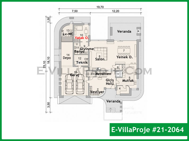 Ev Villa Proje #21 - 2064 Detay 2