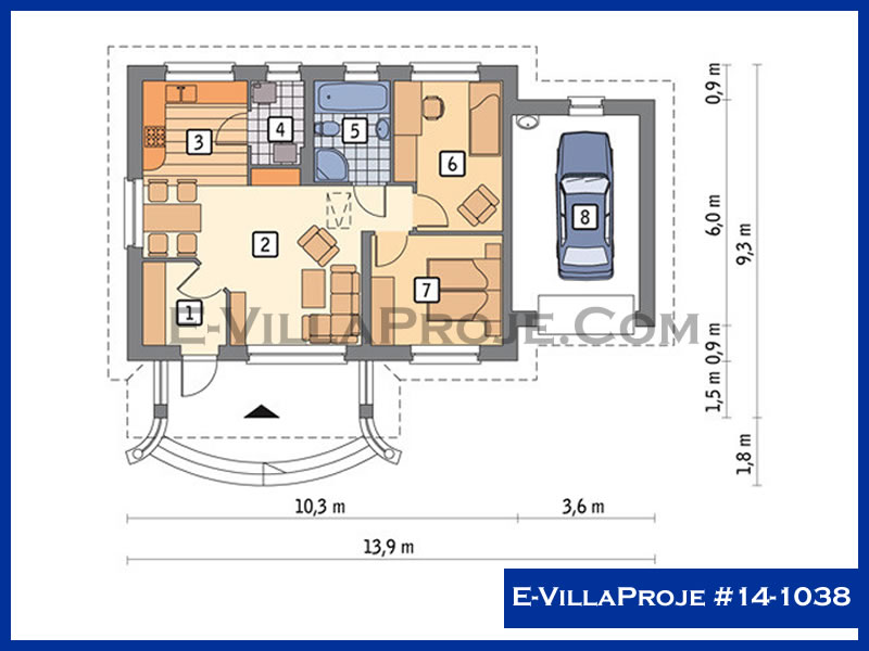 Ev Villa Proje #14 - 1038 Detay 2