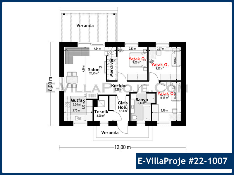 Ev Villa Proje #22 - 1007 Detay 2