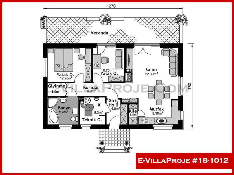 Ev Villa Proje #18 - 1012 Detay 2